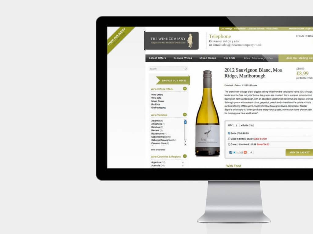The Wine Company website