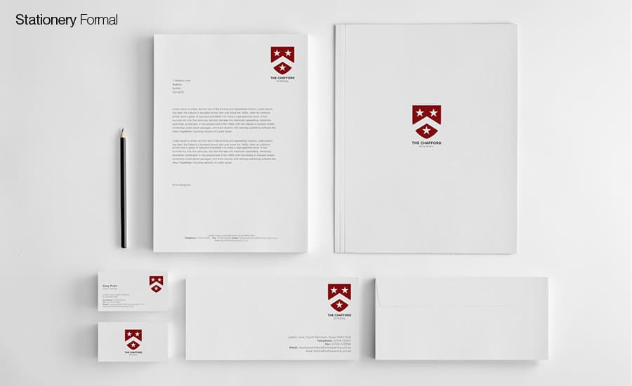 The Chafford School stationary