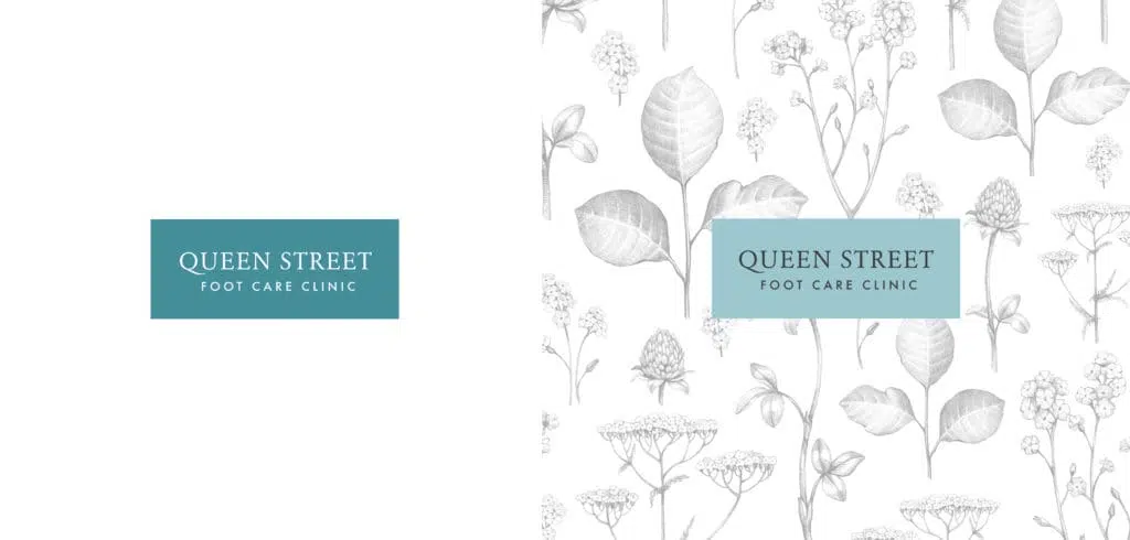 Queen Street Foot Clinic Logo's and Patterns