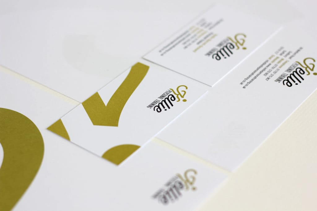 Kellie Personal Training business cards