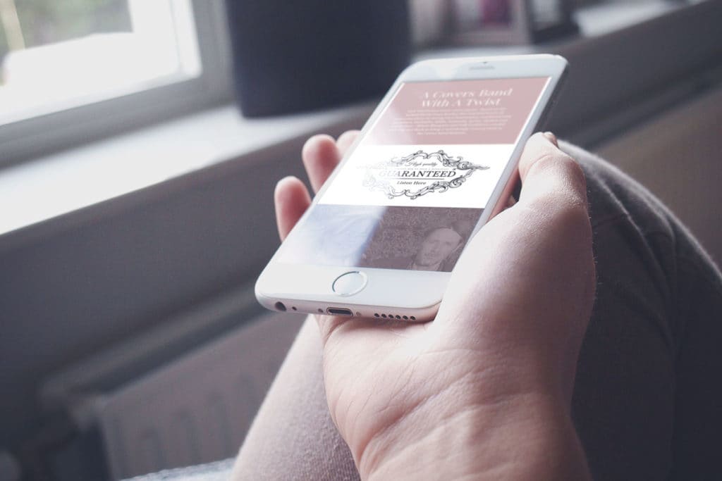 Website viewed on iPhone