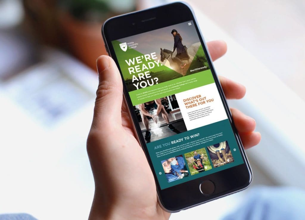 Writtle University College - We're Ready. Are you? Website
