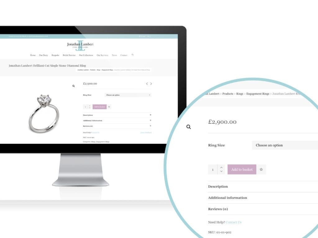Jonathan Lambert website redesign