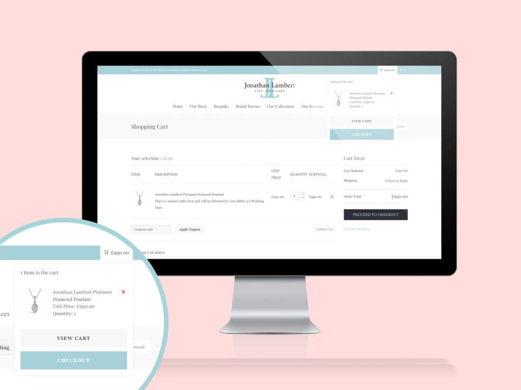Jonathan Lambert website redesign