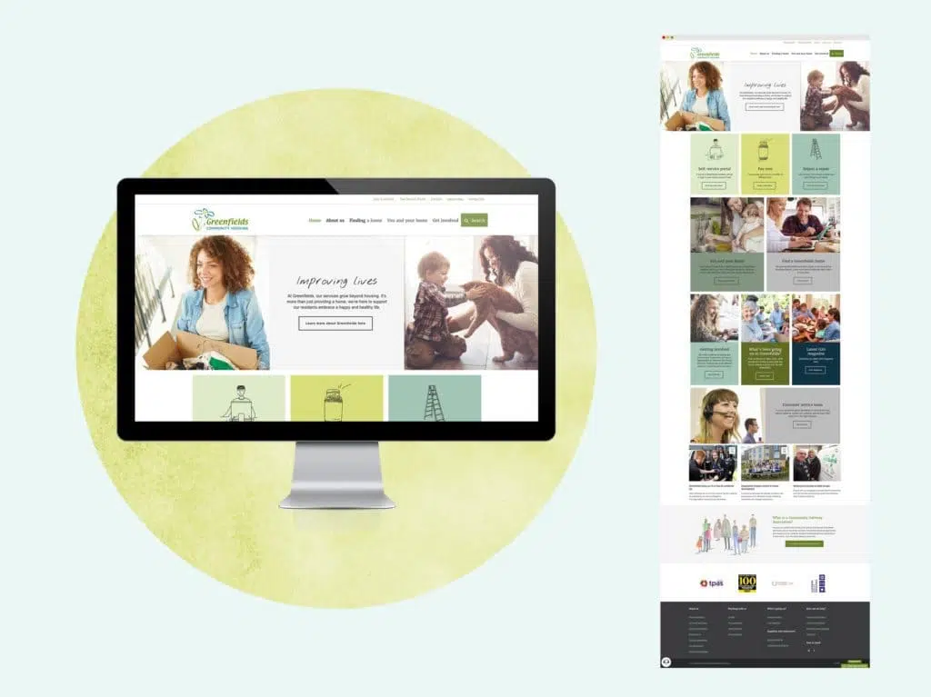 Website Development and Redesign - Greenfields
