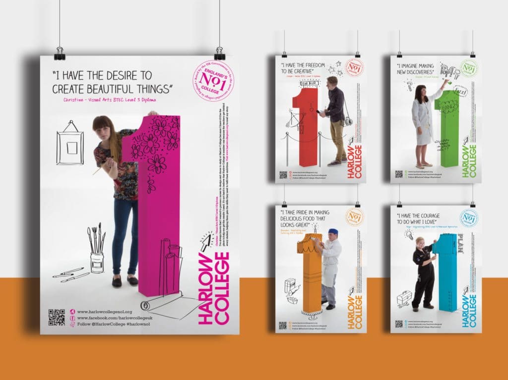 Harlow College posters