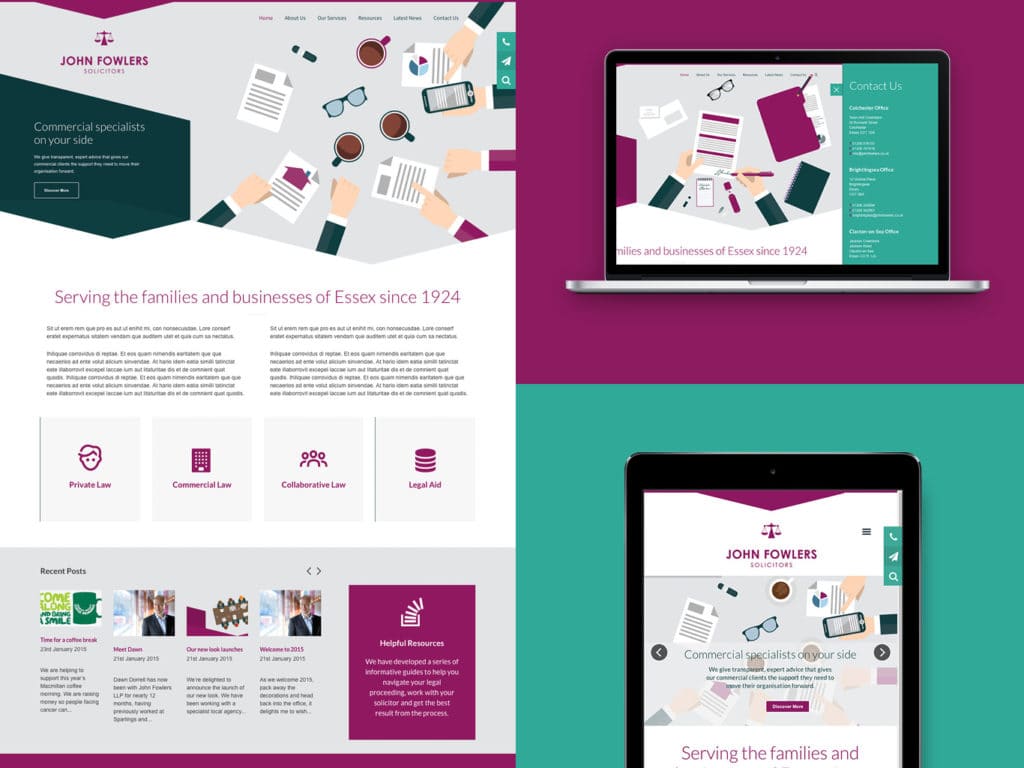 John Fowlers Solicitors Website