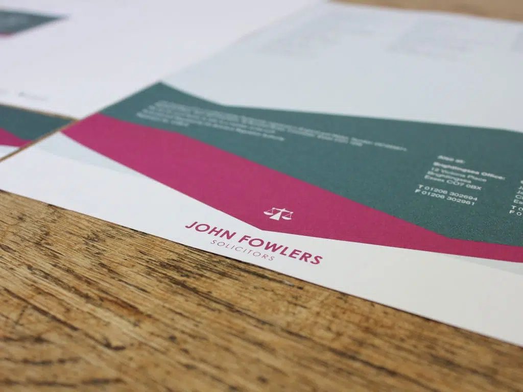John Fowlers Solicitors Stationary