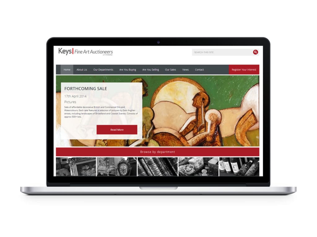 Keys Fine Art Auctioneers Website