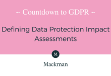 Defining Data Protection Impact Assessments