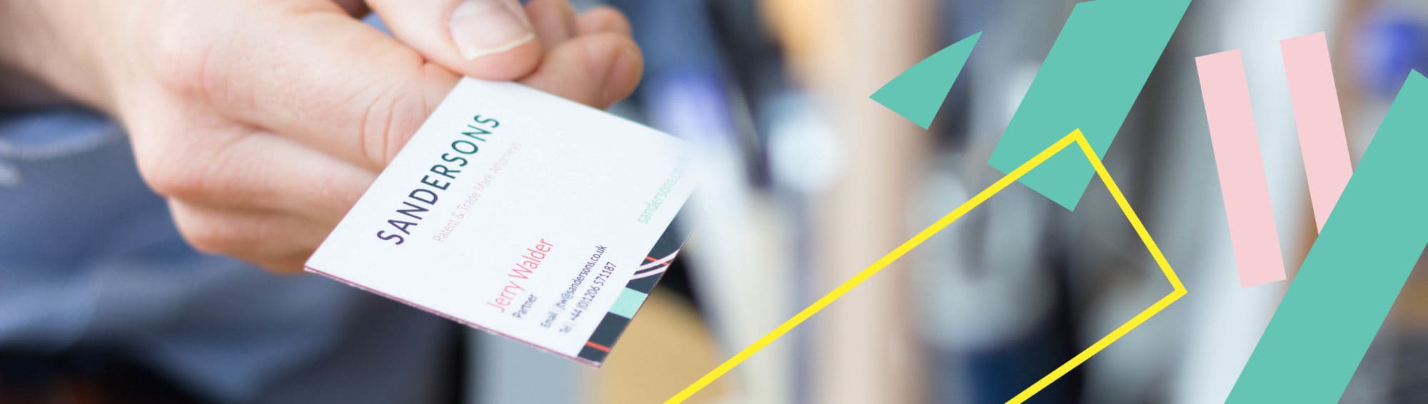 Sanderson business card case study header