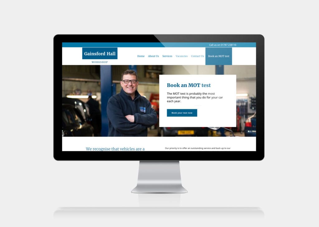 Gainsford Hall Workshop | New Website And Booking System