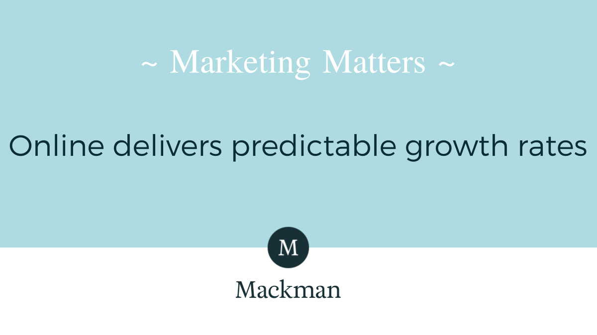 How Online Marketing Delivers Predictable Growth Rates
