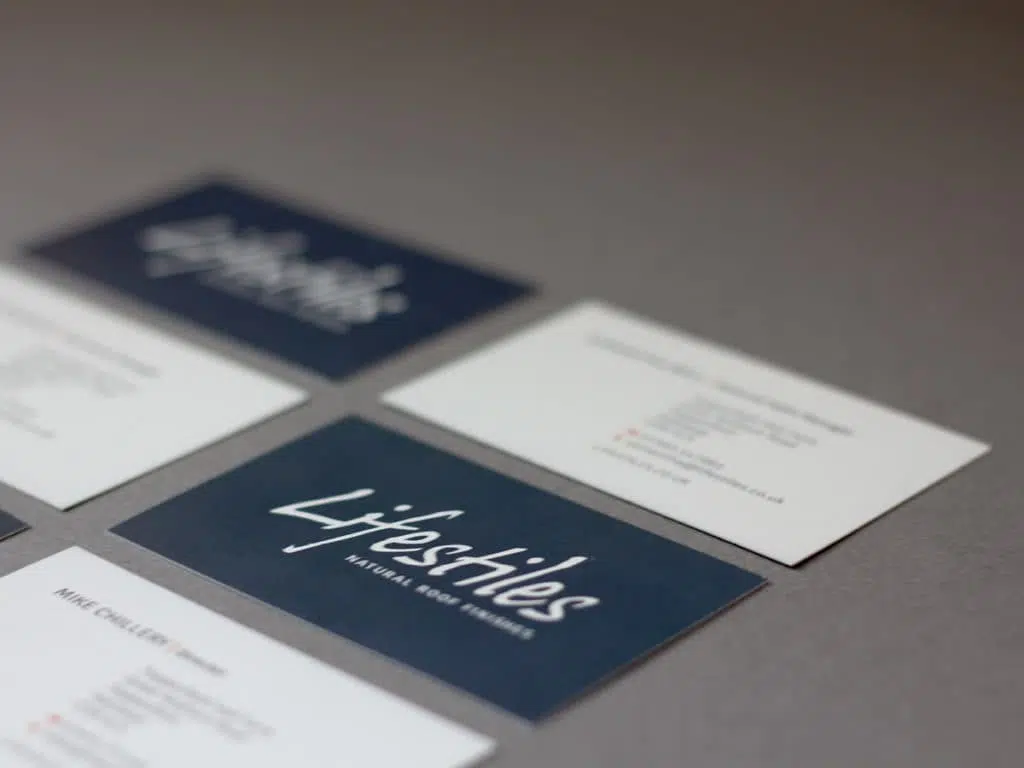 Lifestiles business cards designed by Mackman
