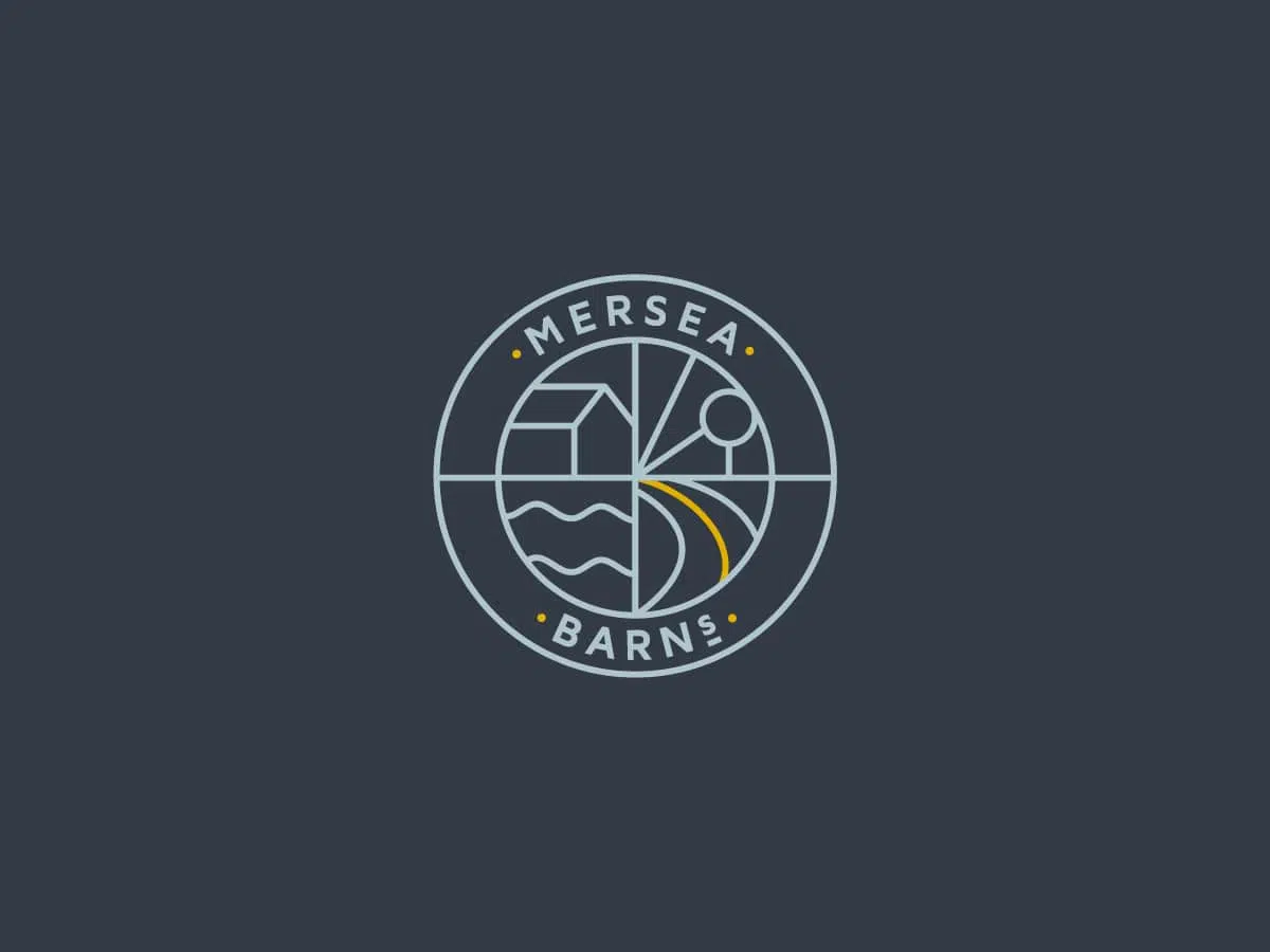 Mersea Barns Badge Logo designed by Mackman