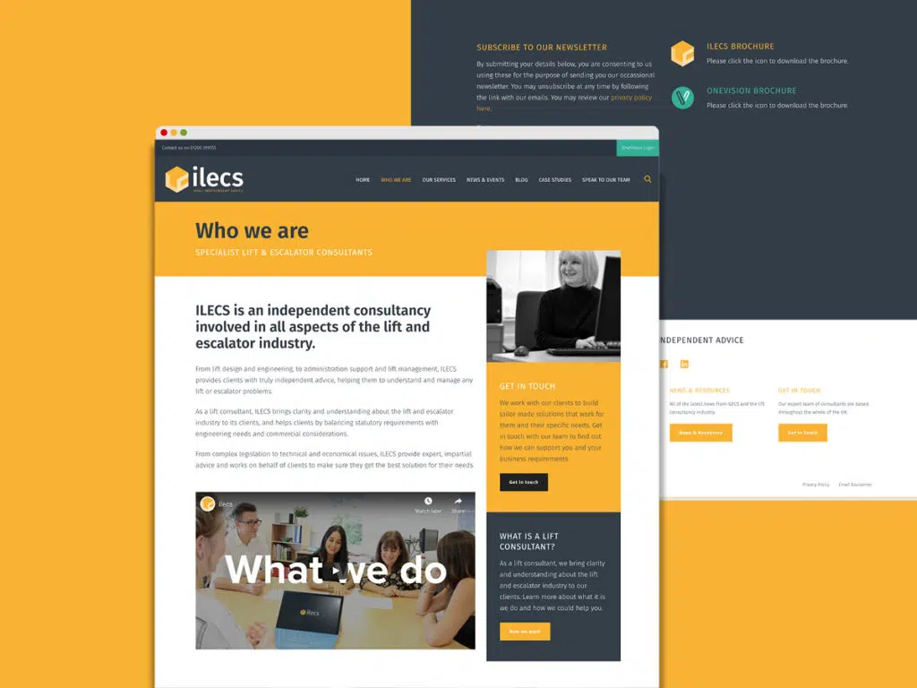 ILECS website screenshots