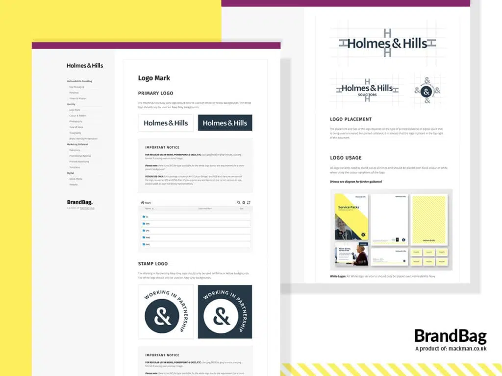 Holmes & Hills BrandBag Guidelines