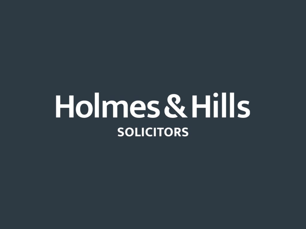 Holmes & Hills Primary Logo White