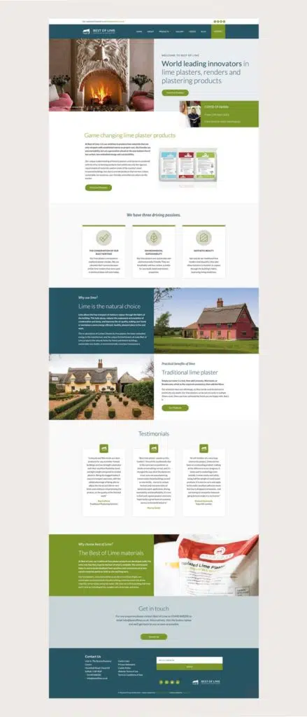 Best of Lime - Website - Homepage Mock-up