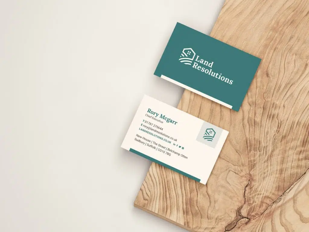 Land Resolutions business cards