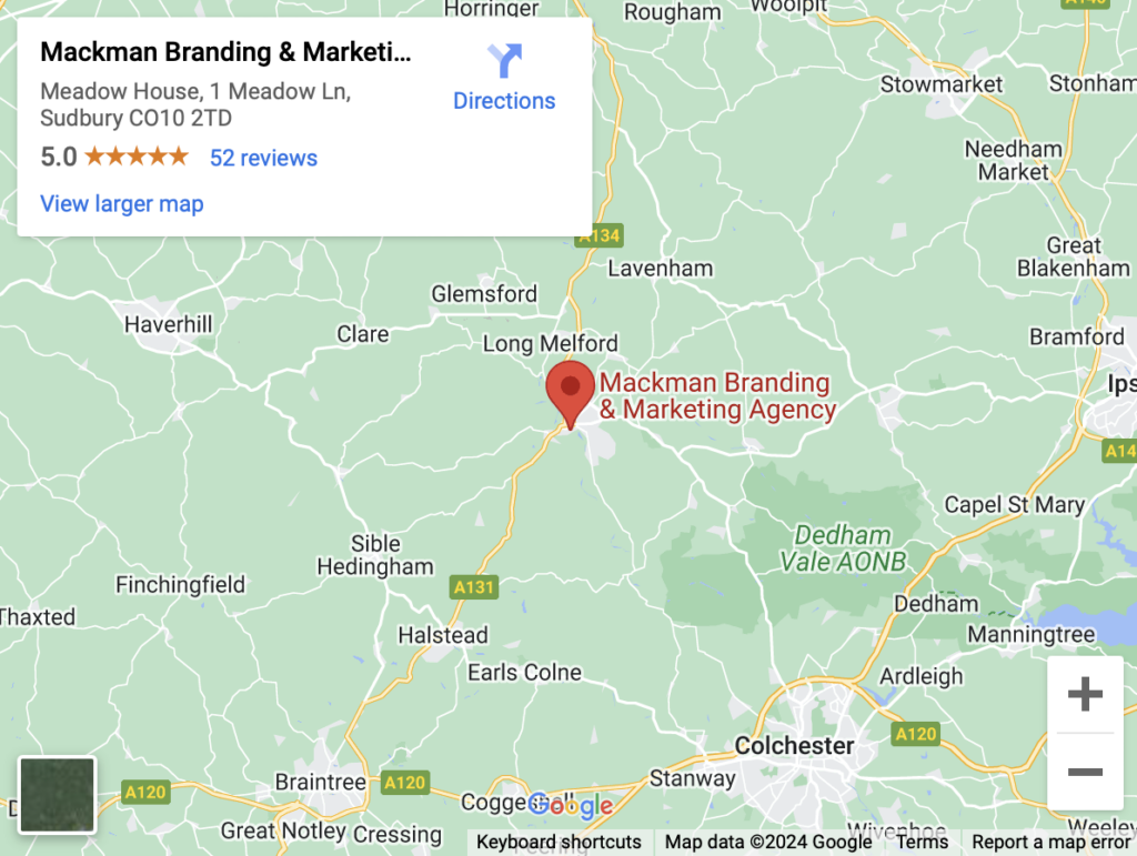 Mackman Branding Google Map