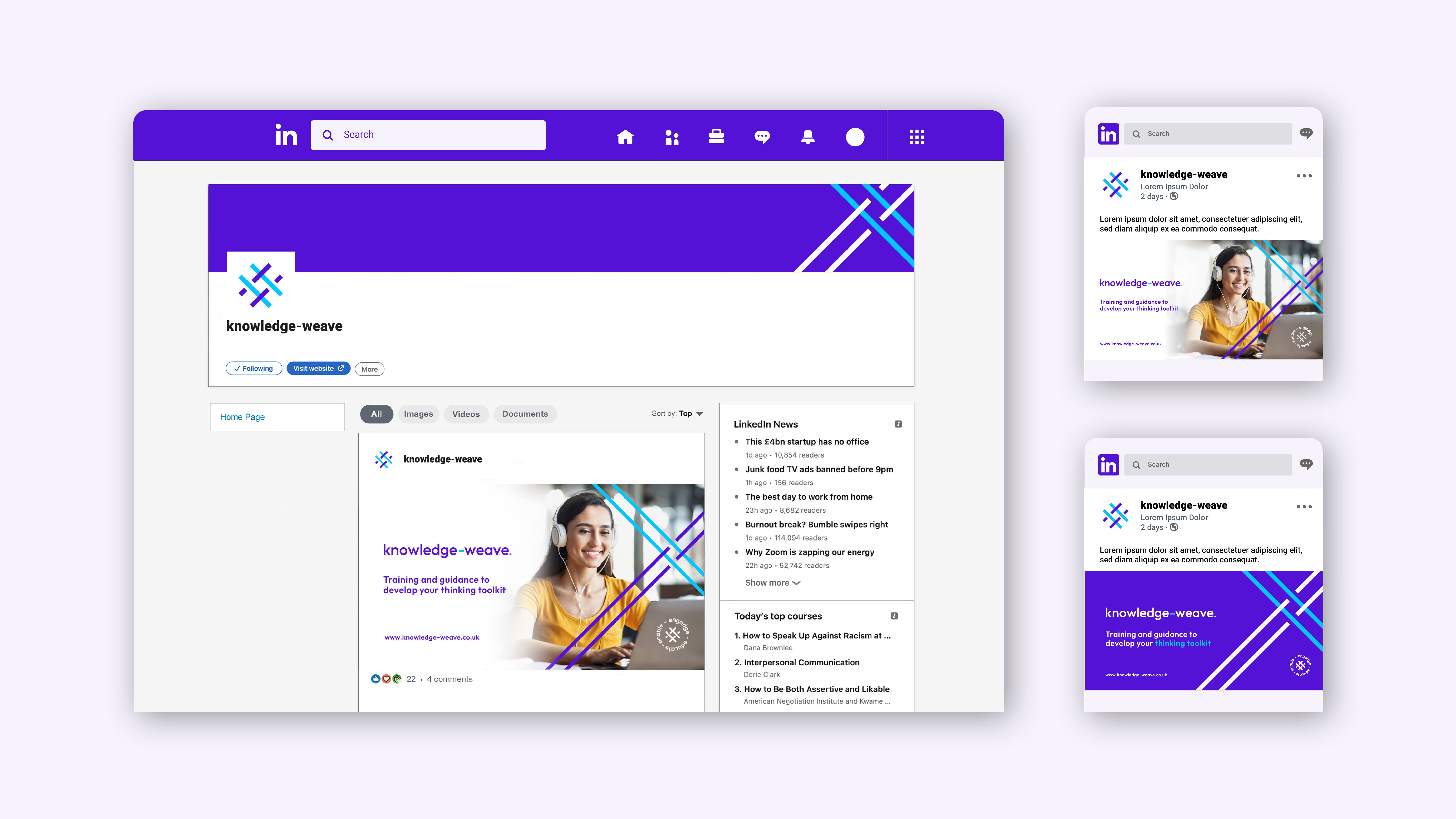 Knowledge-weave Social Media Support