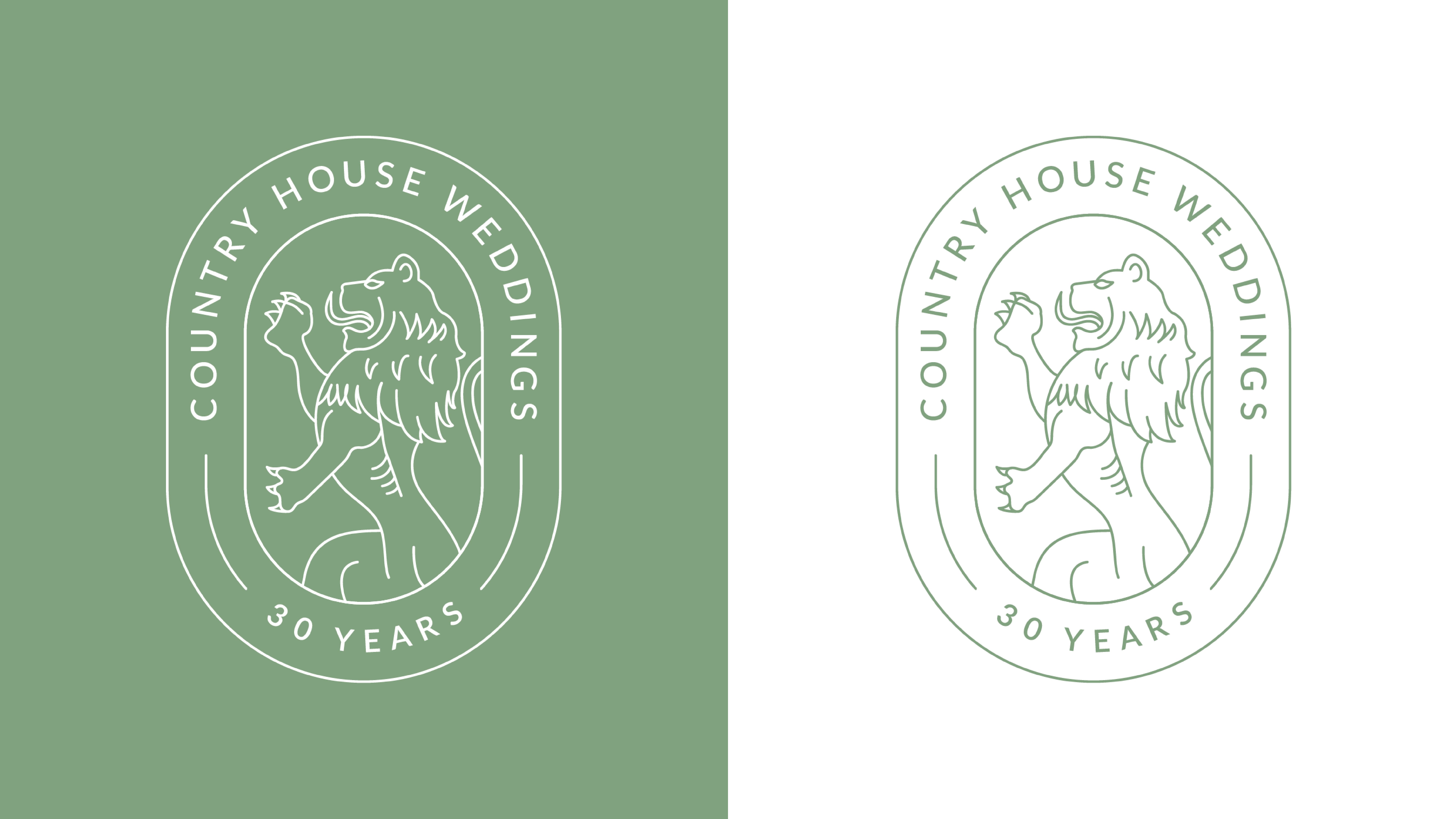 Country House Weddings 30th Anniversary Social Media Design | Logo Lockup