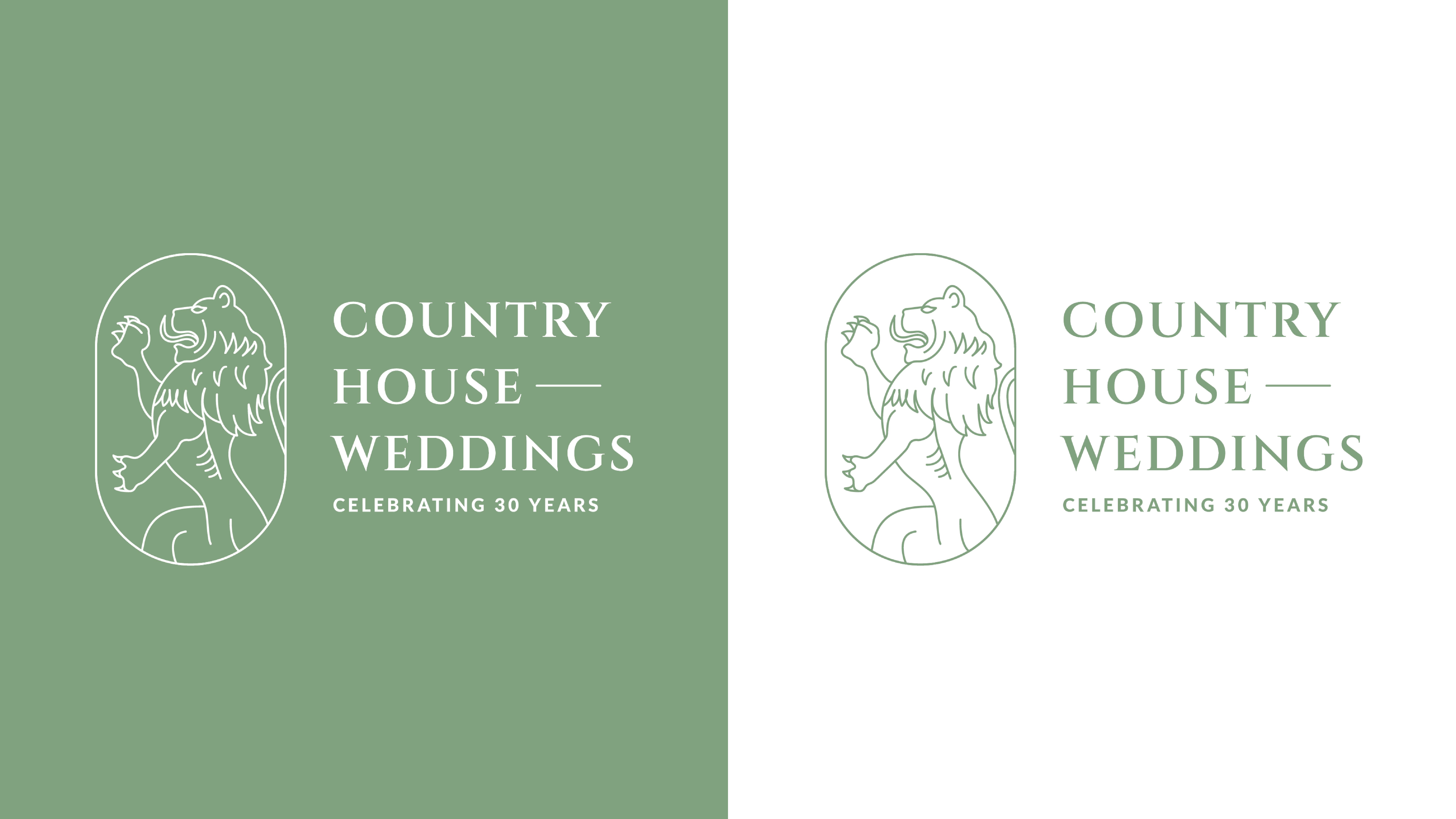 Country House Weddings 30th Anniversary Social Media Design | Logo Lockup