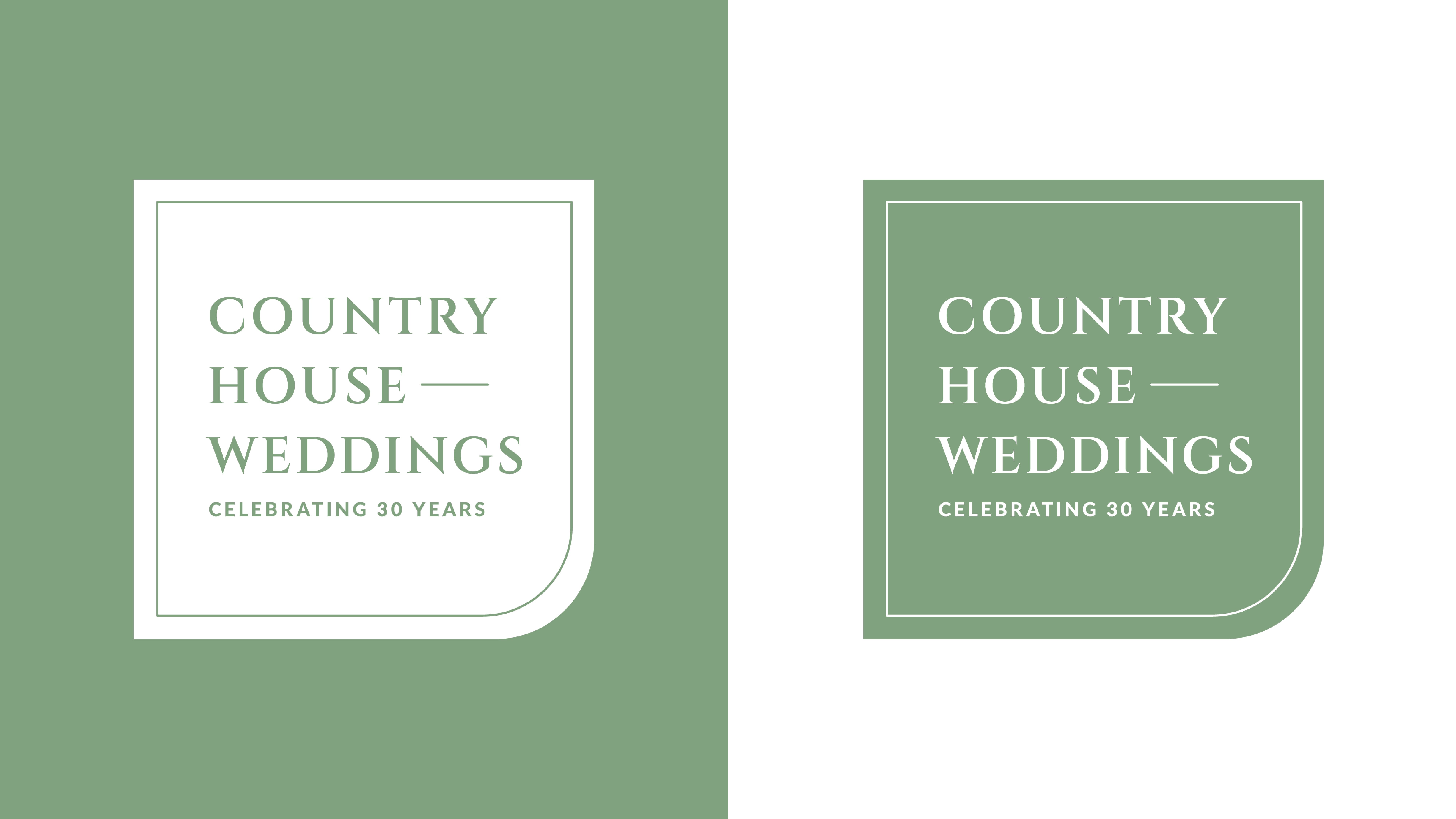 Country House Weddings 30th Anniversary Social Media Design | Logo Lockup