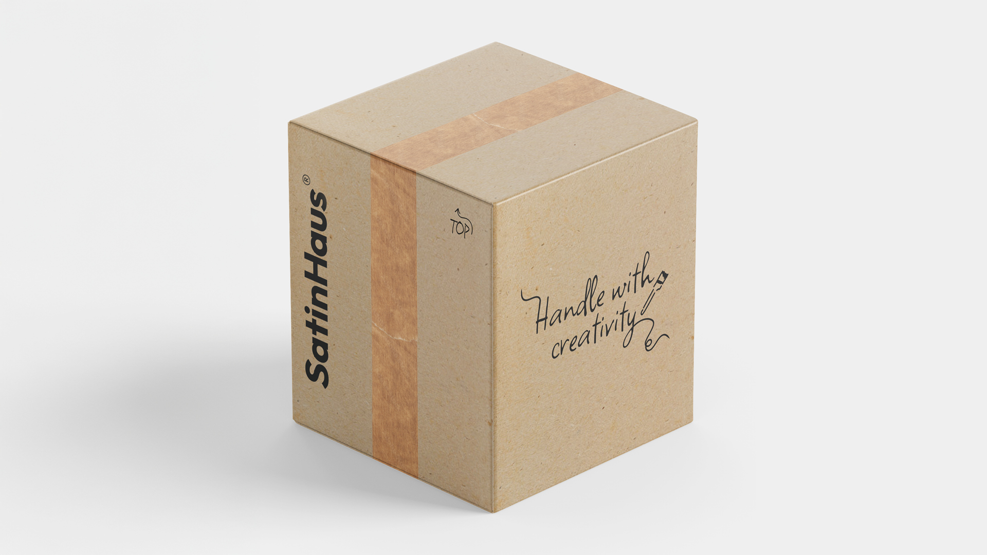 SatinHaus 14 SatinHaus Brand Packaging - Shipping Box | Start Up Brand | Mackman Branding & Marketing